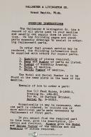 Grand Rapid-Gallmeyer-Grand Rapids 25, Surface Grinder, Parts List Manual Year (1946)-No. 25-03